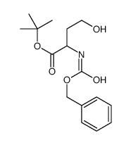 tert-butyl 4-hydroxy-2-(phenylmethoxycarbonylamino)butanoate结构式