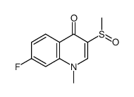 7-fluoro-1-methyl-3-[(S)-methylsulfinyl]quinolin-4-one Structure