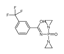 N-[Bis(1-aziridinyl)phosphinyl]-m-(trifluoromethyl)benzamide结构式