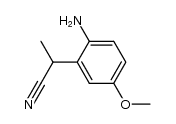 2-(2-amino-5-methoxyphenyl)propanenitrile Structure
