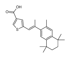 5-[(E)-2-(3,5,5,8,8-pentamethyl-6,7-dihydronaphthalen-2-yl)prop-1-enyl]thiophene-3-carboxylic acid Structure
