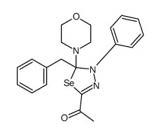 1-(5-benzyl-5-morpholin-4-yl-4-phenyl-1,3,4-selenadiazol-2-yl)ethanone Structure