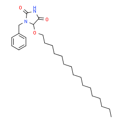 1-benzyl-5-(hexadecyloxy)imidazolidine-2,4-dione结构式