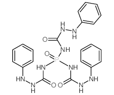 Semicarbazide,4,4',4''-phosphinylidynetris[1-phenyl- (8CI) structure