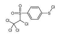 [4-(1,2,2,2-tetrachloroethylsulfonyl)phenyl] thiohypochlorite Structure