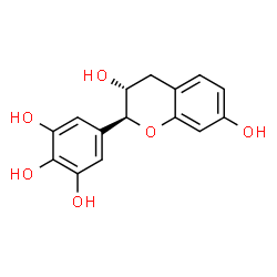 (+)-5-[(2S)-3,4-Dihydro-3α,7-dihydroxy-2H-1-benzopyran-2β-yl]-1,2,3-benzenetriol结构式