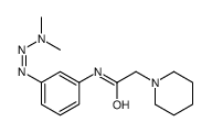 N-(3-dimethylaminodiazenylphenyl)-2-(1-piperidyl)acetamide Structure