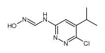N-(6-chloro-5-isopropylpyridazine-3-yl)formamide oxime结构式