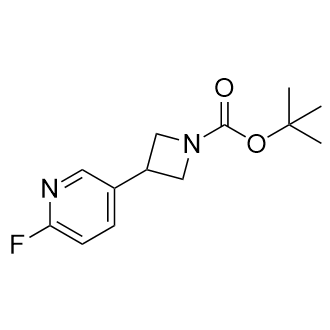 tert-Butyl 3-(6-fluoropyridin-3-yl)azetidine-1-carboxylate Structure