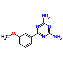 1,3,5-TRIAZINE-2,4-DIAMINE, 6-(3-METHOXYPHENYL)-结构式