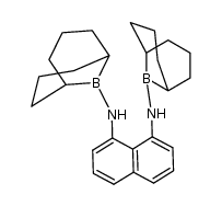 N1,N8-di((1s,5s)-9-borabicyclo[3.3.1]nonan-9-yl)naphthalene-1,8-diamine Structure