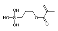 3-trihydroxysilylpropyl 2-methylprop-2-enoate结构式