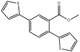 methyl 2,5-di(thiophen-2-yl)benzoate结构式