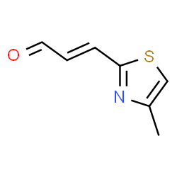 2-Propenal,3-(4-methyl-2-thiazolyl)-结构式