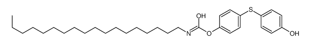 [4-(4-hydroxyphenyl)sulfanylphenyl] N-octadecylcarbamate Structure