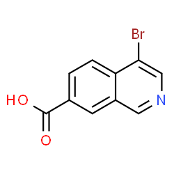 4-溴异喹啉-7-羧酸结构式
