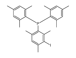(3-iodo-2,4,6-trimethylphenyl)-bis(2,4,6-trimethylphenyl)phosphane Structure