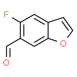 6-Benzofurancarboxaldehyde,5-fluoro- structure