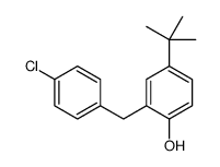 4-tert-butyl-2-[(4-chlorophenyl)methyl]phenol Structure