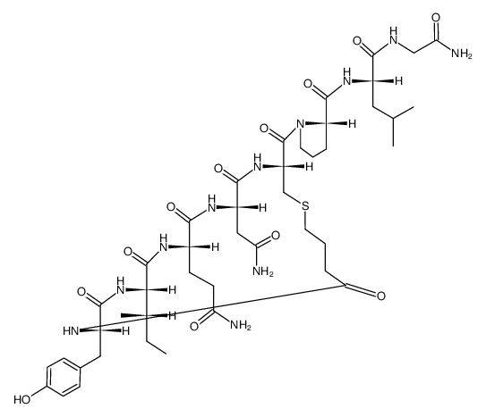 oxytocin, deamino-1-carba- Structure