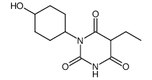 5-Ethyl-1-(4-hydroxycyclohexyl)barbituric acid Structure