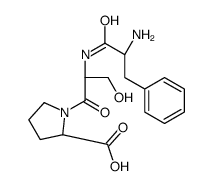 (2S)-1-[(2S)-2-[[(2S)-2-amino-3-phenylpropanoyl]amino]-3-hydroxypropanoyl]pyrrolidine-2-carboxylic acid Structure