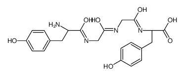 (2S)-2-[[2-[[2-[[(2S)-2-amino-3-(4-hydroxyphenyl)propanoyl]amino]acetyl]amino]acetyl]amino]-3-(4-hydroxyphenyl)propanoic acid Structure