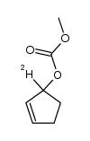 (+/-)-1-[2H1]-Cyclopent-2-en-1-ol methyl carbonate结构式