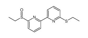 6-ethylsulfinyl-6'-ethylthio-2,2'-bipyridine Structure