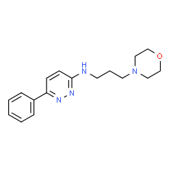 N-[3-(4-morpholinyl)propyl]-N-(6-phenyl-3-pyridazinyl)amine结构式