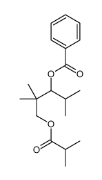 [2,2,4-trimethyl-1-(2-methylpropanoyloxy)pentan-3-yl] benzoate Structure