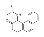 4-Acetamino-3-oxo-1.2.3.4-tetrahydro-phenanthren Structure