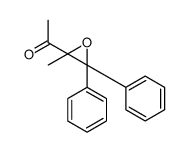 1-(2-methyl-3,3-diphenyloxiran-2-yl)ethanone结构式