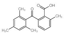 Benzoic acid,2-methyl-6-(2,4,6-trimethylbenzoyl)- Structure