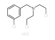 Benzenemethanamine,3-chloro-N,N-bis(2-chloroethyl)-, hydrochloride (1:1) Structure
