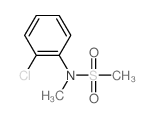 Methanesulfonamide, N-(2-chlorophenyl)-N-methyl- Structure