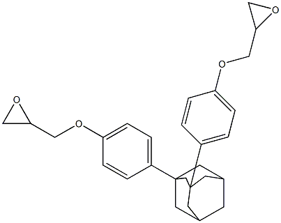 1,3-Bis(4'-Glycidyloxyphenyl)AdaMantane Structure