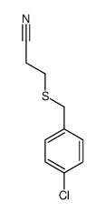 3-[(4-CHLOROBENZYL)THIO]PROPANENITRILE Structure