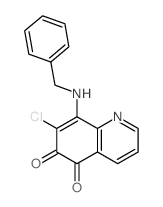 5,6-Quinolinedione,7-chloro-8-[(phenylmethyl)amino]-结构式