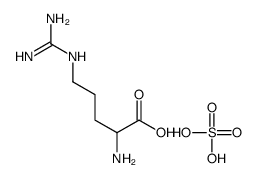 2-amino-5-(diaminomethylideneamino)pentanoic acid,sulfuric acid Structure
