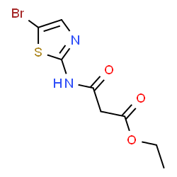 Propanoic acid,3-[(5-bromo-2-thiazolyl)amino]-3-oxo-,ethyl ester结构式