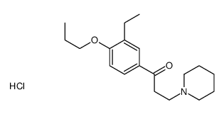 1-(3-ethyl-4-propoxyphenyl)-3-piperidin-1-ylpropan-1-one,hydrochloride Structure