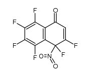 3,4,5,6,7,8-hexafluoro-4-nitronaphthalen-1(4H)-one Structure