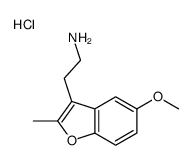 2-(5-methoxy-2-methyl-1-benzofuran-3-yl)ethylazanium,chloride Structure