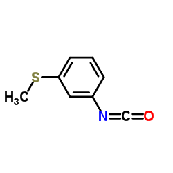 3-(甲基硫代)苯基异氰酸酯结构式