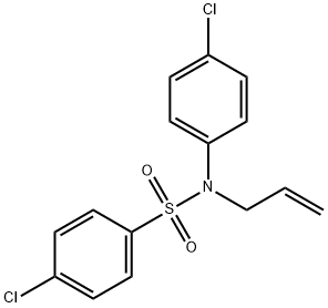 n-allyl-4-chloro-n-(4-chlorophenyl)benzenesulfonamide结构式