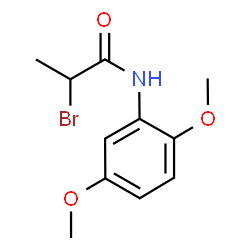 2-Bromo-N-(2,5-dimethoxyphenyl)propanamide Structure