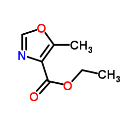 Ethyl 5-methyl-1,3-oxazole-4-carboxylate structure