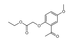 ethyl 2-(2-acetyl-4-methoxyphenoxy)acetate Structure