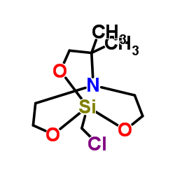 1-Chloromethyl-4,4-dimethyl-2,8,9-trioxa-5-aza-1-sila-bicyclo[3.3.3]undecane Structure